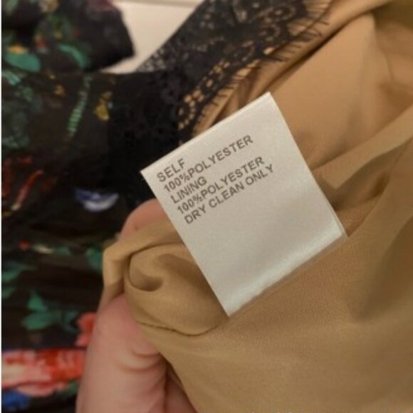 Tadashi Shoji Black Floral Print Midi Dress - Picture 6 of 9